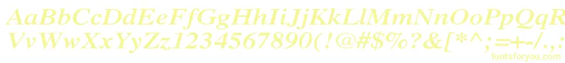fuente XeroxSerifWideBoldItalic – Fuentes Amarillas