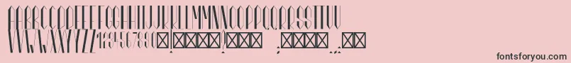 MarianneRegular Font – Black Fonts on Pink Background