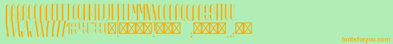 MarianneRegular Font – Orange Fonts on Green Background