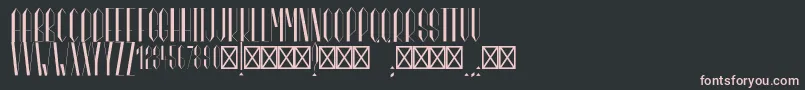 MarianneRegular Font – Pink Fonts on Black Background