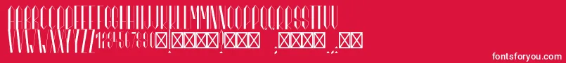 MarianneRegular Font – White Fonts on Red Background