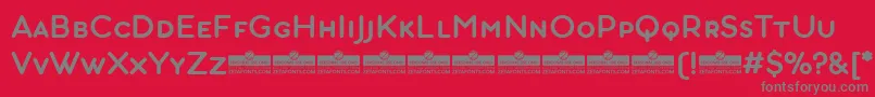 AristotelicaSmallcapsDemiboldTrial Font – Gray Fonts on Red Background