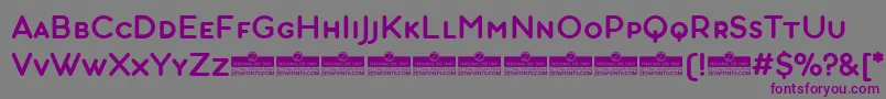 Więcej informacji o czcionce AristotelicaSmallcapsDemiboldTrial Czcionka AristotelicaSmallcapsDemiboldTrial – fioletowe czcionki na szarym tle
