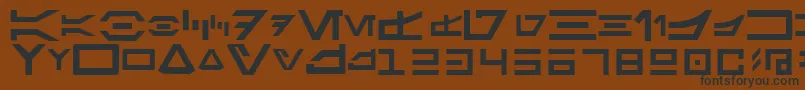 フォントAurabesh – 黒い文字が茶色の背景にあります