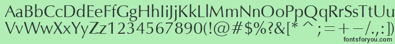 OpiumNormal Font – Black Fonts on Green Background