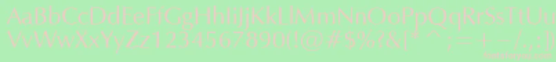 OpiumNormal Font – Pink Fonts on Green Background