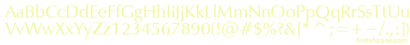 OpiumNormal Font – Yellow Fonts on White Background