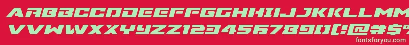 fuente Supercommandoexpandital – Fuentes Verdes Sobre Fondo Rojo