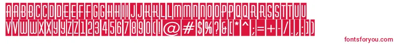 HuxleycmRegular Font – Red Fonts on White Background