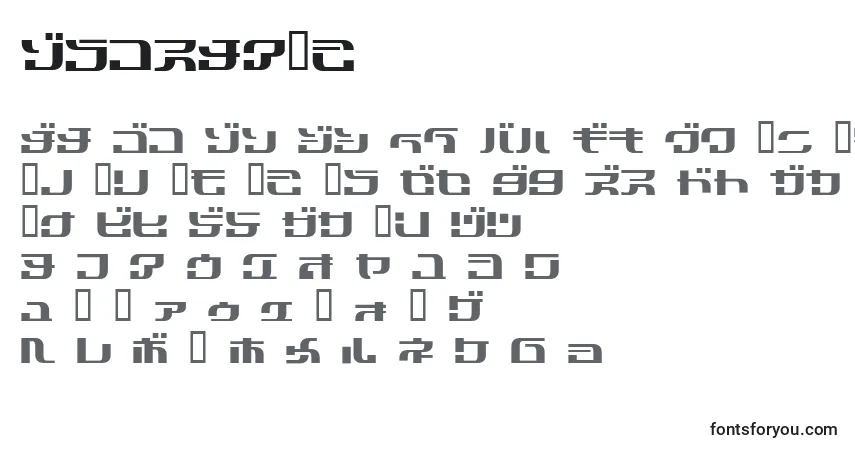 Czcionka Cobra3Kn – alfabet, cyfry, specjalne znaki