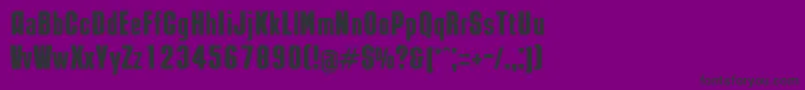 RubicNormal Font – Black Fonts on Purple Background