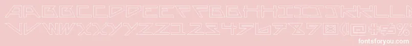 AsteriskHollowbold Font – White Fonts on Pink Background