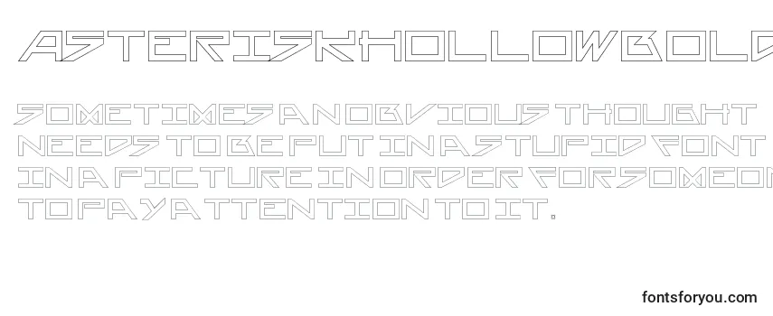AsteriskHollowbold Font