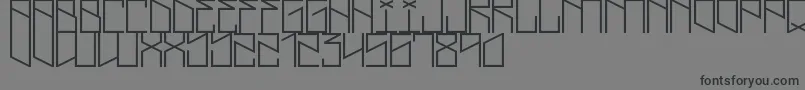 LightningCruz Font – Black Fonts on Gray Background
