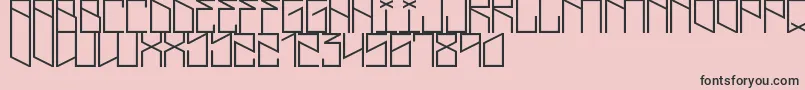 LightningCruz Font – Black Fonts on Pink Background
