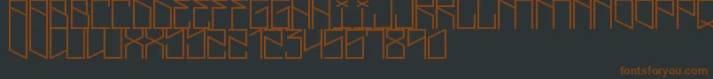 LightningCruz Font – Brown Fonts on Black Background