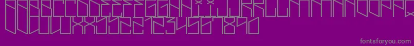 LightningCruz Font – Gray Fonts on Purple Background