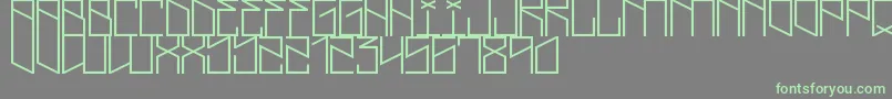 LightningCruz Font – Green Fonts on Gray Background