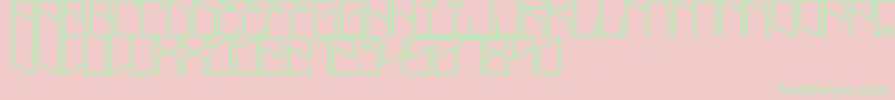LightningCruz Font – Green Fonts on Pink Background