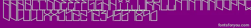 LightningCruz Font – Green Fonts on Purple Background
