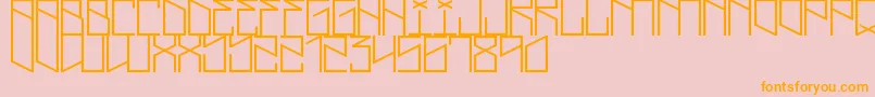LightningCruz Font – Orange Fonts on Pink Background