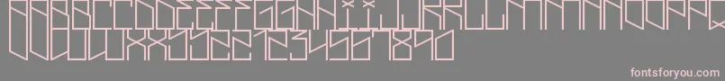 LightningCruz Font – Pink Fonts on Gray Background