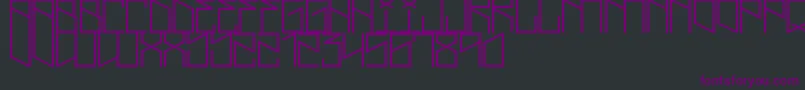 Шрифт LightningCruz – фиолетовые шрифты на чёрном фоне