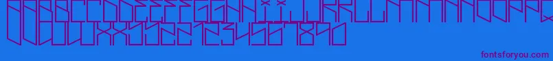 LightningCruz Font – Purple Fonts on Blue Background