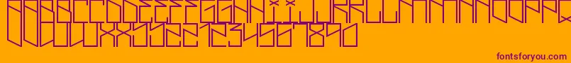 LightningCruz Font – Purple Fonts on Orange Background