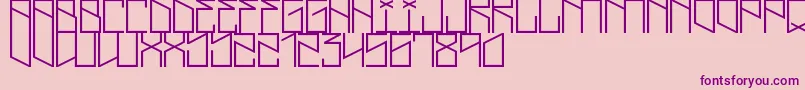 LightningCruz Font – Purple Fonts on Pink Background
