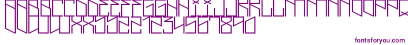 LightningCruz-fontti – violetit fontit