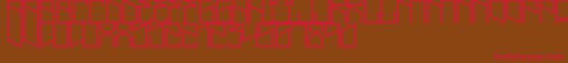 LightningCruz Font – Red Fonts on Brown Background