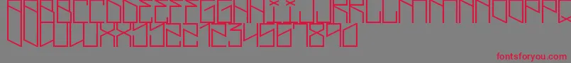 LightningCruz Font – Red Fonts on Gray Background