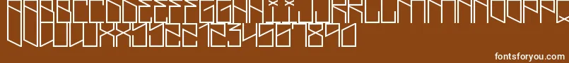 LightningCruz Font – White Fonts on Brown Background