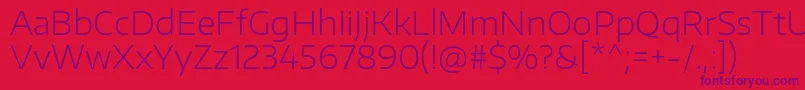 Шрифт EncodesanswideExtralight – фиолетовые шрифты на красном фоне