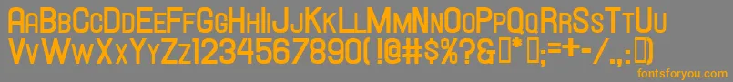 Hallandalescbold Font – Orange Fonts on Gray Background