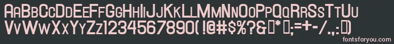 Hallandalescbold Font – Pink Fonts on Black Background