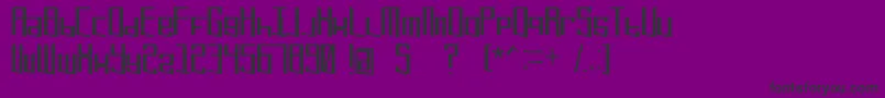 フォントExtremerefresh – 紫の背景に黒い文字