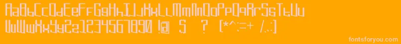 Extremerefresh Font – Pink Fonts on Orange Background