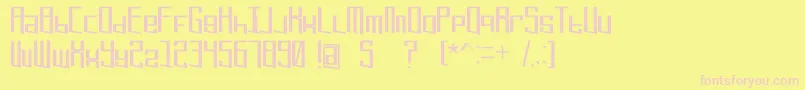 Extremerefresh Font – Pink Fonts on Yellow Background