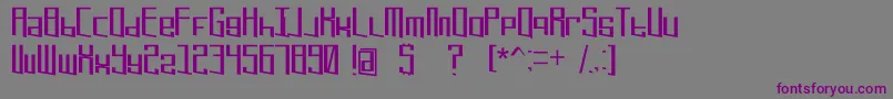 Шрифт Extremerefresh – фиолетовые шрифты на сером фоне