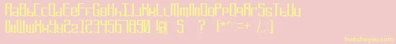 Extremerefresh Font – Yellow Fonts on Pink Background
