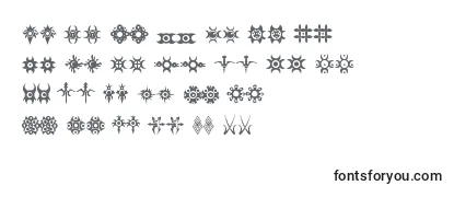 JewelryDesignShapes Font
