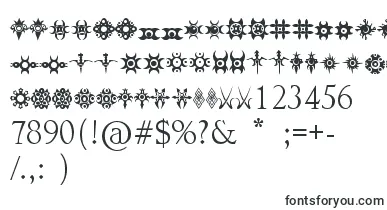  JewelryDesignShapes font