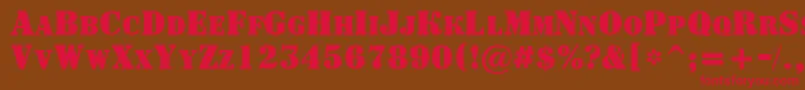 ASignboardcpsBold Font – Red Fonts on Brown Background