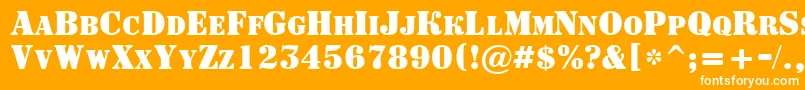 More about ASignboardcpsBold Font ASignboardcpsBold Font – White Fonts on Orange Background