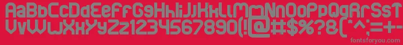 Шрифт Basic – серые шрифты на красном фоне