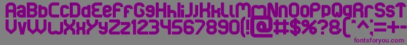 Basic-Schriftart – Violette Schriften auf grauem Hintergrund