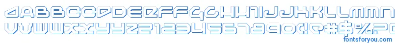フォントTravelers – 青いフォント