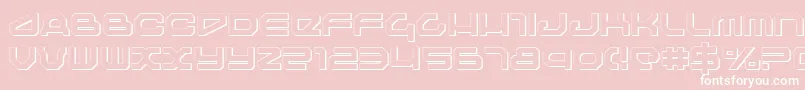 Travelers-fontti – valkoiset fontit vaaleanpunaisella taustalla